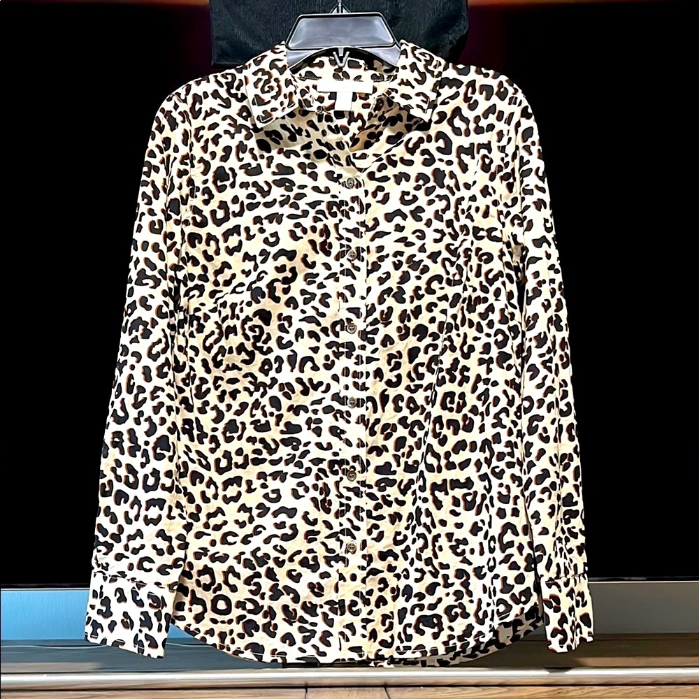 Nordstrom 1901 Leopard Print Blouse